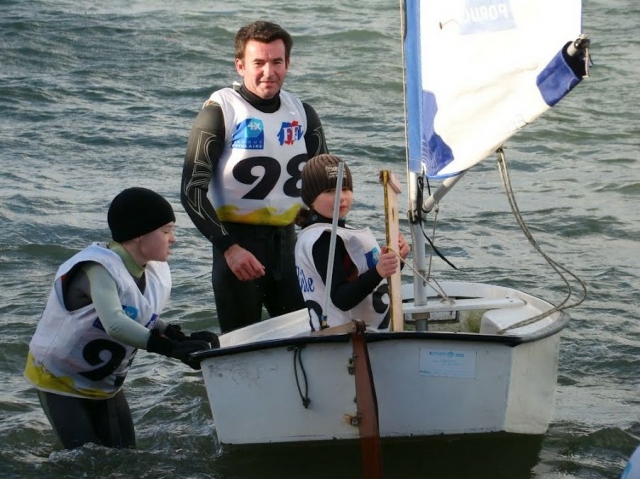 Regate en optimist dans le Morbihan